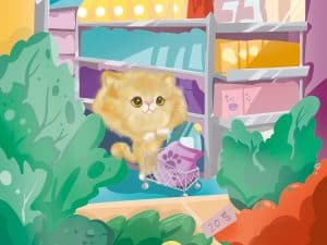 Bentley the cat shopping